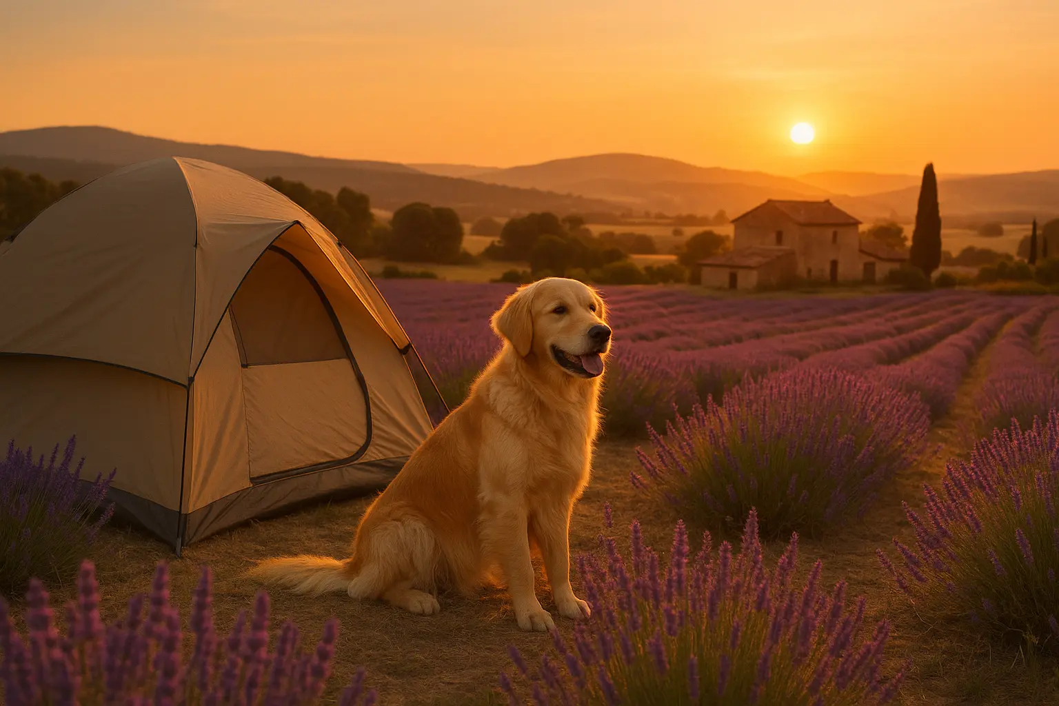 Camping Canins in der Provence mit Hunden am Pool